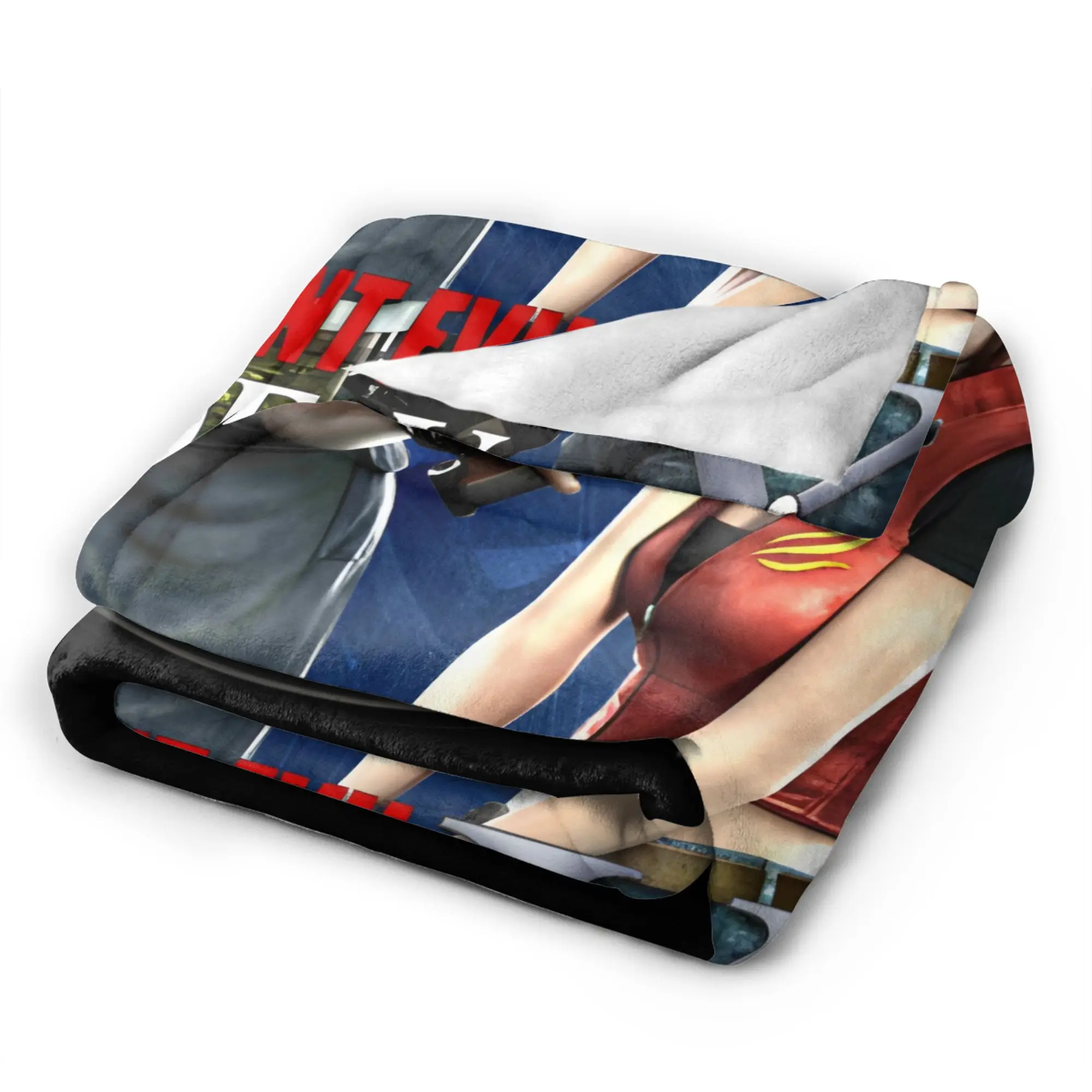 Residents Evils  CODE Veronica Bedding Throws Warm Soft Funny Blanket  For Living Room Plane Travel Flannel Bedspread Bed Cover