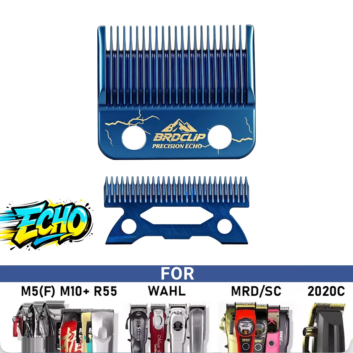 

Сменное керамическое лезвие BRDCLIP BRD-808C из высокоуглеродистой стали, совместимое с машинками для стрижки MRD, SC, Madeshow, ECHO