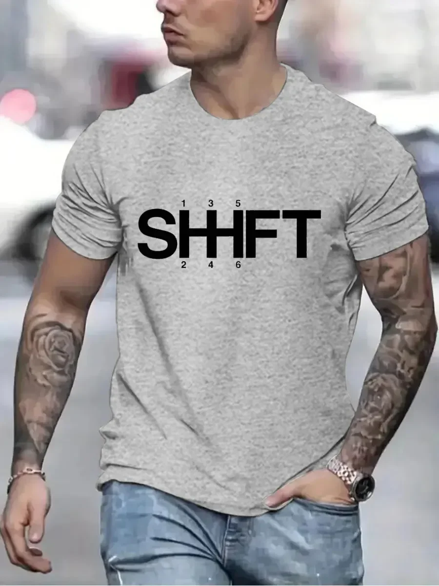 Mens T Shirts Funny Save The Manual Transmission Car Tops Men T-Shirt Crew Neck Six Speed Tees Short Sleeve T-shirts 2024 Tops