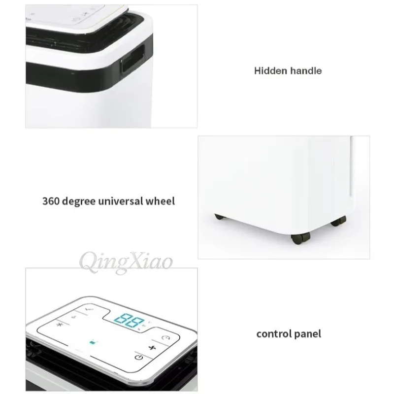 Portable  Dehumidifier Home Small Dehumidifier For Bedroom Basement Quiet Moisture Absorber With Clothes Dry  Function