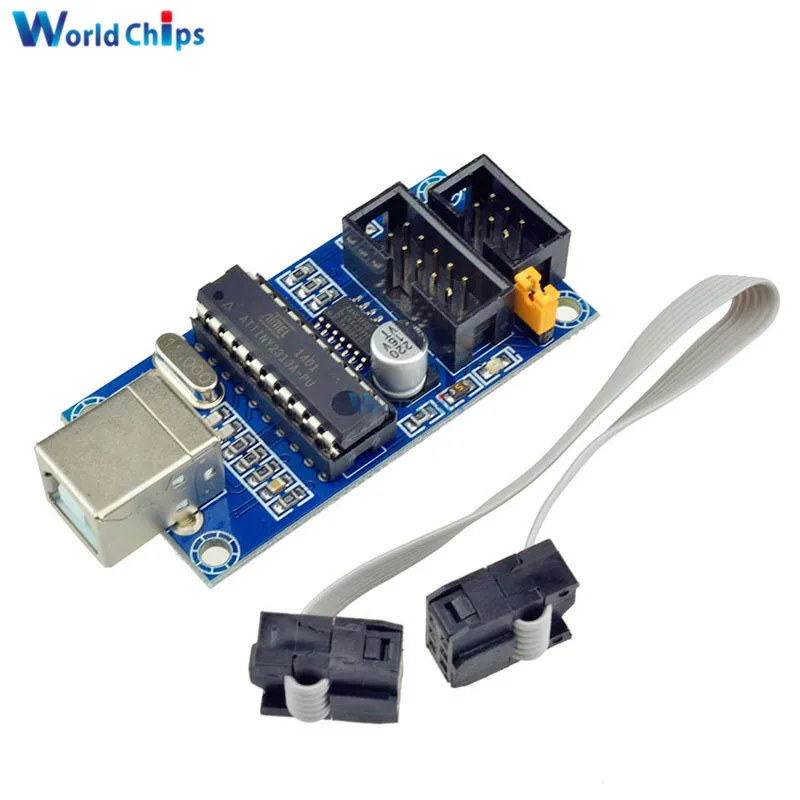 USBTiny USBtinyISP AVR ISP программатор загрузчик для Arduino IDE Meag2560 R3 с 10-контактным кабелем для программирования
