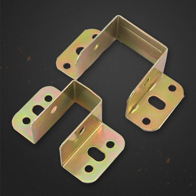 Beicai 5pcs Metal Thickened Bed Corner Bed Beam Support Bed Hinges Hook Corner Code Furniture Hardware Accessories