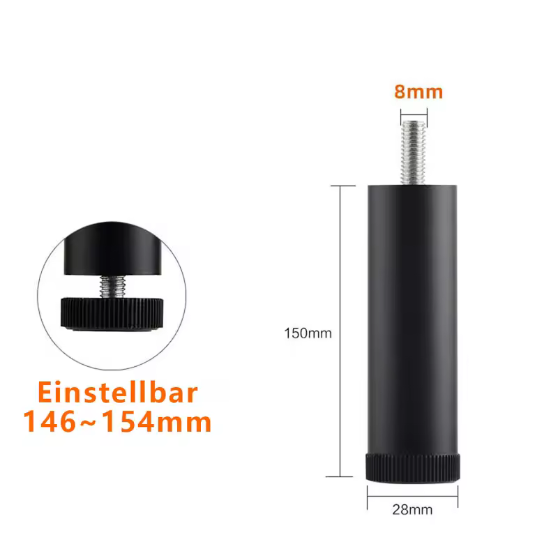 M8~M10 1PCS Adjustable Furniture Leg Aluminum Alloy Table Legs For TV Cabinet,Wardrobe,Raised Refrigerator Washing Machine Feet - Image 15