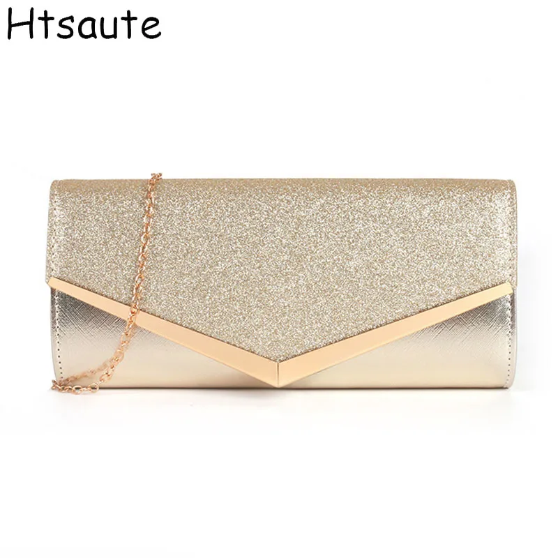 

New Shiny Ruched Large Capacity Chain Bags Mini Handbag for Women Princess Style, Crossbody Bag, Evening Bag Clutch bolasa