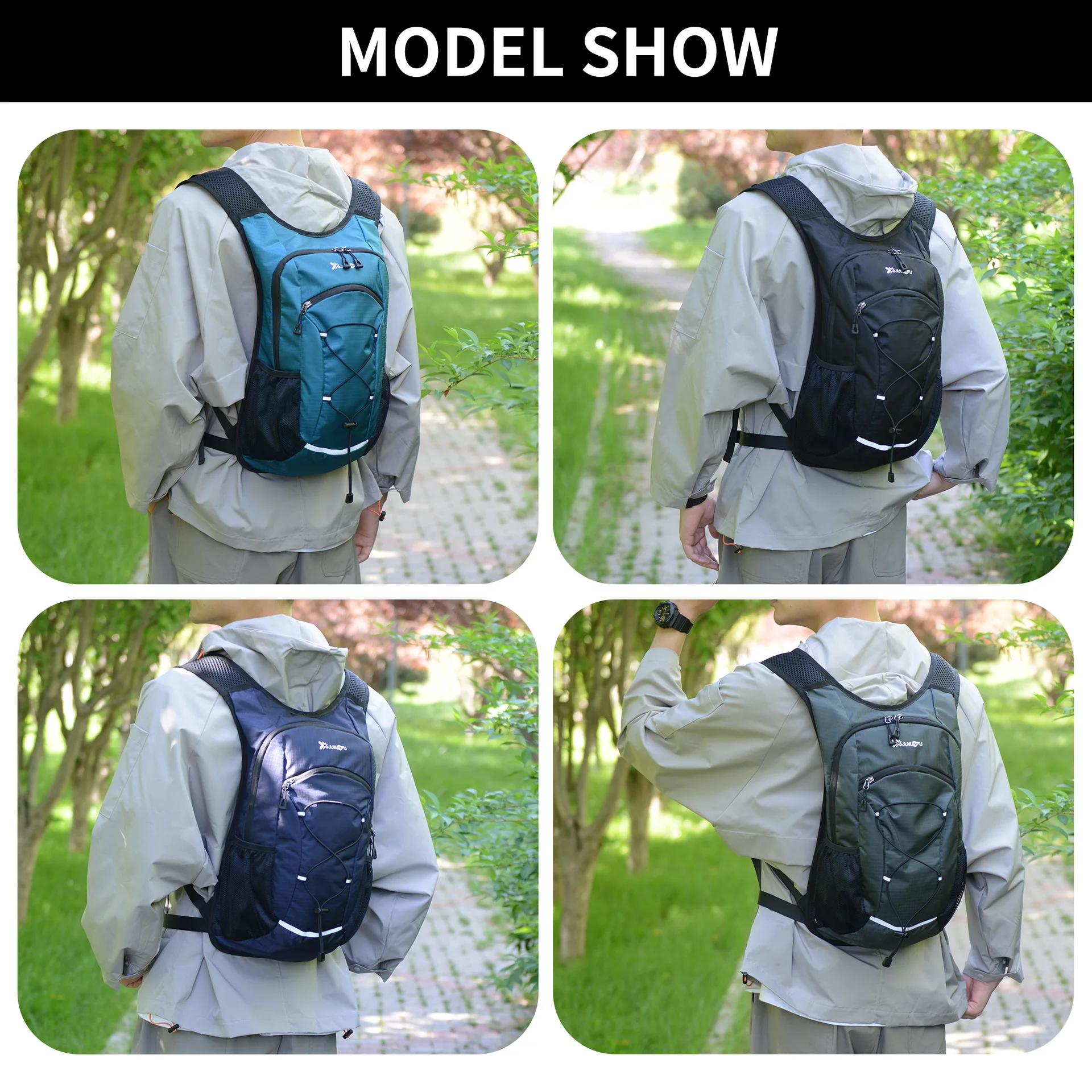 Ultra Light Nylon Waterproof Outdoor Backpack Large Capacity Multi-functional Travel Hiking Camping Sports Backpack