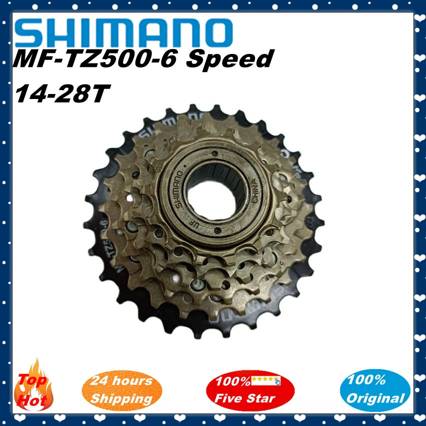 SHIMANO MF-TZ500 MF TZ500 6 Speed Cassette Freewheel 14-28T for MTB Road Cycling Bike 6-speed