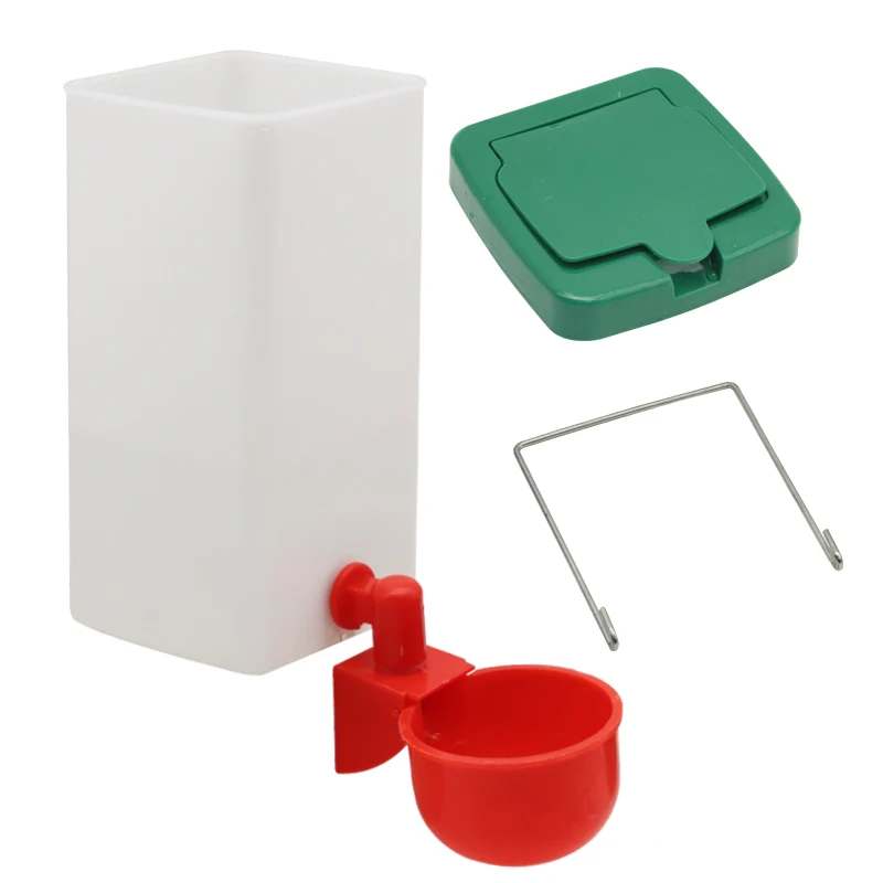 1000ml Geflügel-Automatiktränke mit Wasserbecher und Aufhängehaken für Hühner, Kaninchen, Vögel, automatische Trinkschale, Farmzubehör – Detail 4