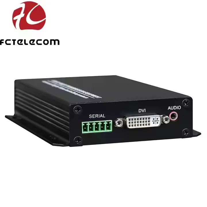 

1-канальный преобразователь оптоволокна 4K DVI в оптоволоконный преобразователь преобразователь DVI удлинитель SFP