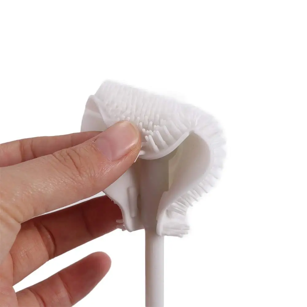

Without Blind Side Soft Head Bottle Brush Water Bottle Cleaner Silicone Bottle Cleaning Brush Soft Head Pacifier Nipple