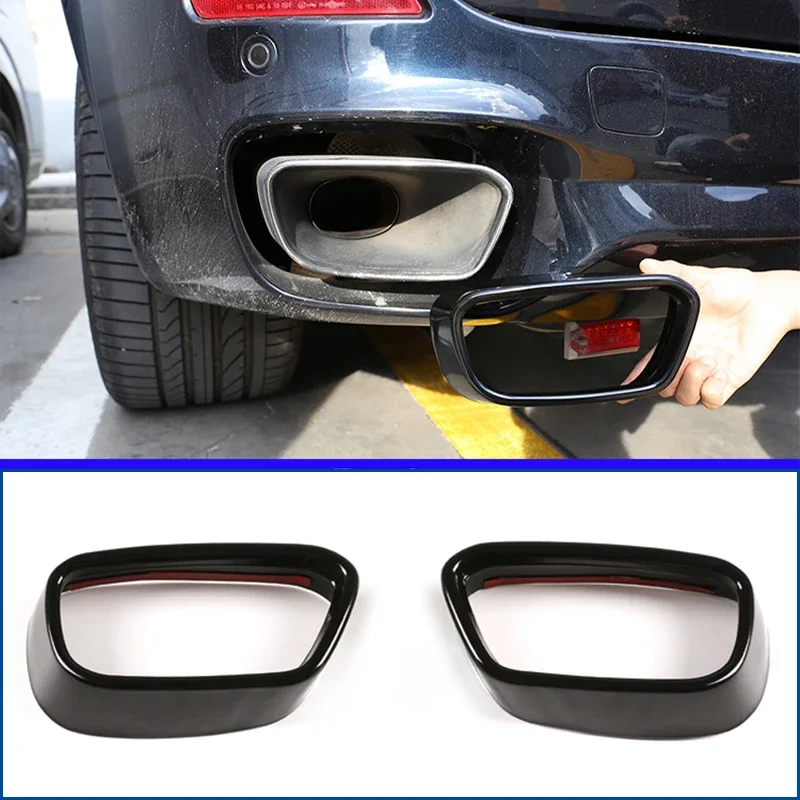 For BMW X5 F15 X6 F16 2014-18 Car Styling Tail Muffler Exhaust Pipe Output Cover Trim Exterior Accessoriesfor M Sports Version