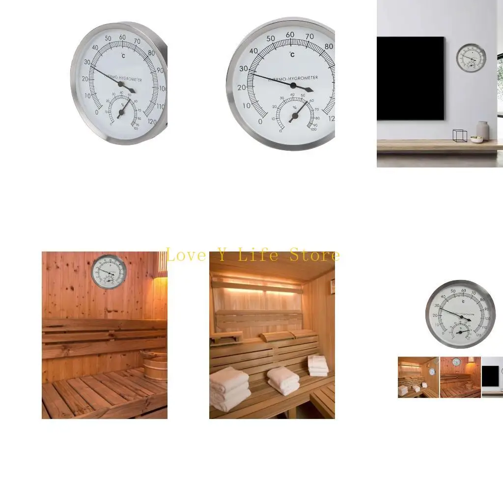 

L74C Home Hygrometer Thermometer Hygrometer Steam Sauna Room Thermohygrometer Monitor