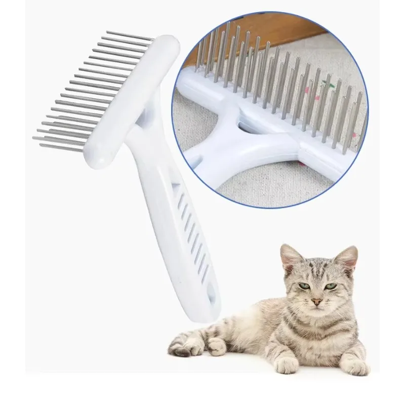 1pc Pet Dog Brush Short Long Thick Hair Fur Shedding Remove Cat Groom Smooth Rake Brush Pet Dog Comb Brush Cleaning Tools