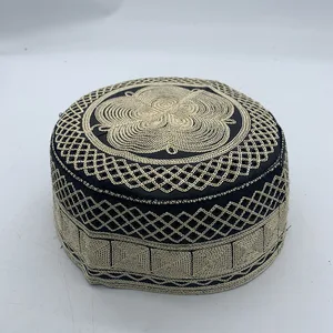 Muslim hats from cotton embroidery to men, Islam turbrant prayer, manner man, hijab bonnet, bonnet Arabic, Arabic turban, India 12 Main Sales Hall Jewish - №10