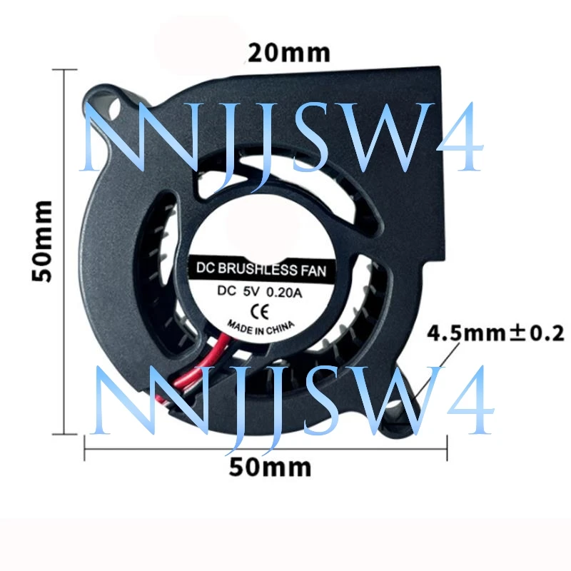 DC5020 центробежный вентилятор охлаждения турбины DC 5 В 12 В 24 В воздуходувка масляный подшипник кулер интерфейс питания 2,54 терминал D4