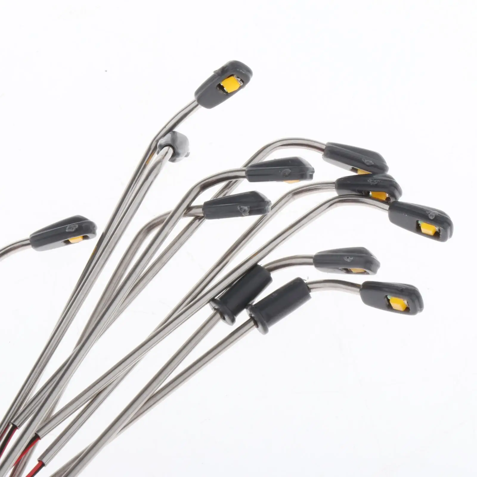 Steel Train Railways Lights 4cm LED Lamppost Miniature Garden Street Lighting 1 300 Scale for Architecture Model