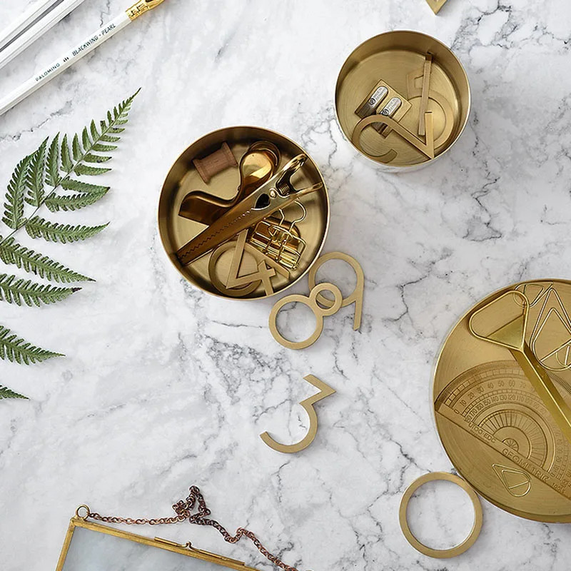 Brass Arabic Figures Gold Numbers for Door DIY Doorplate 0~9 Number Wall Sticker 5cm/8cm Solid Brass House Number Home Hardware
