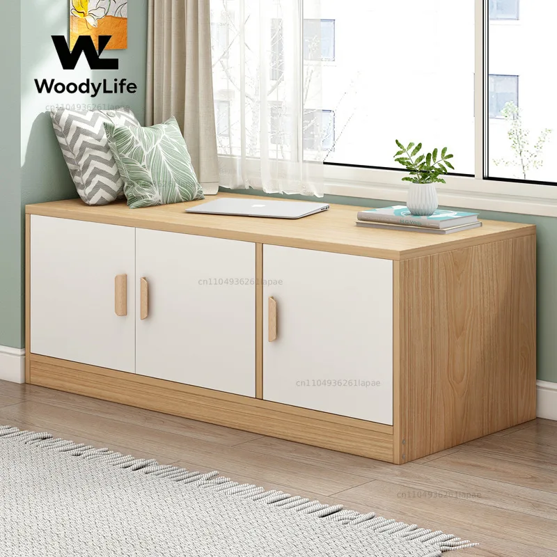 Living Room Storage Cabinet Bay Window Drawer Dresser Sideboard Floor Cabinet Small Apartment Minimalist Home Furniture Home