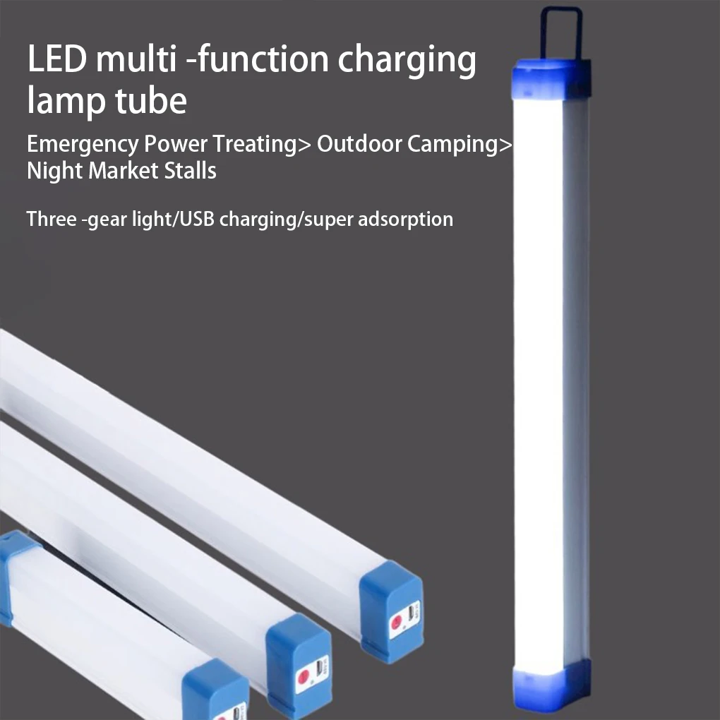 Światło awaryjne plastikowa rurka światło zewnętrzne USB latarnia kuchenna szafa