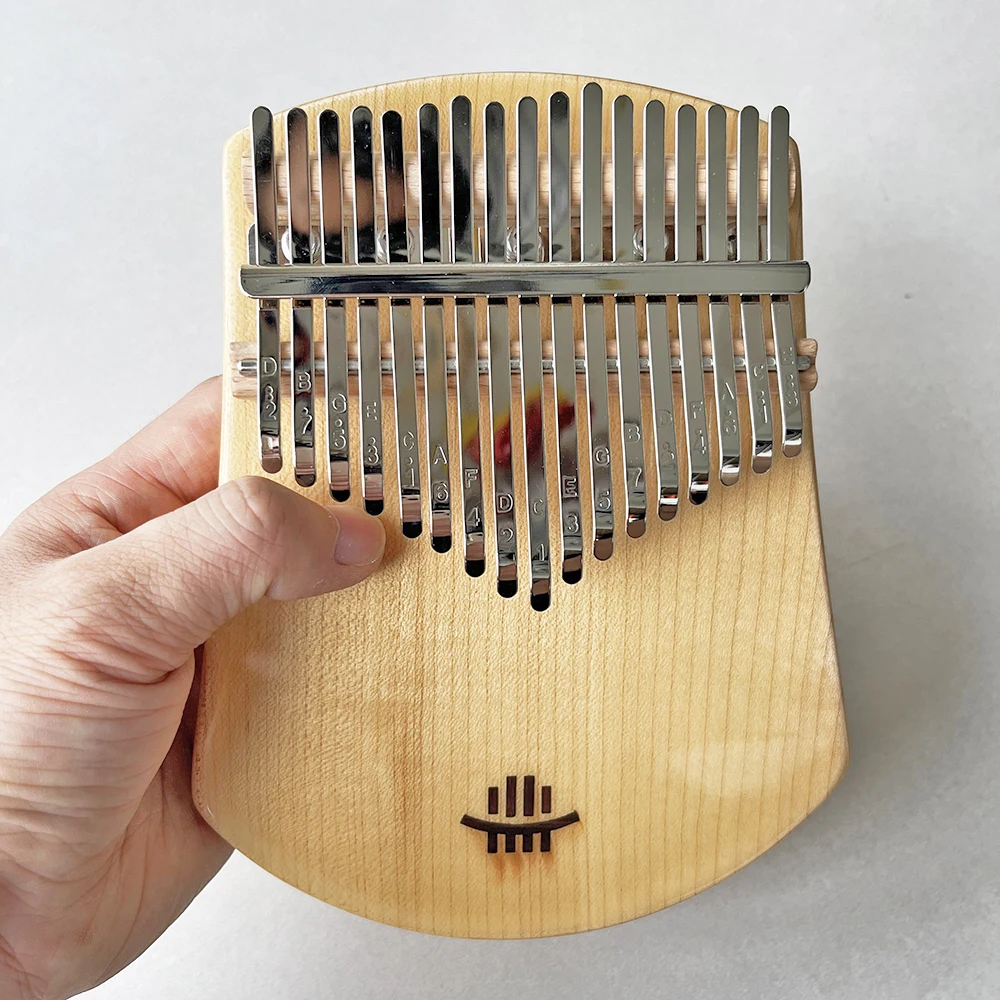 Hluru 17 Key Board Kalimba Rosewood Walnut Thumb Piano Solid Wood  Finger Piano Flatboard Mbira for Beginners
