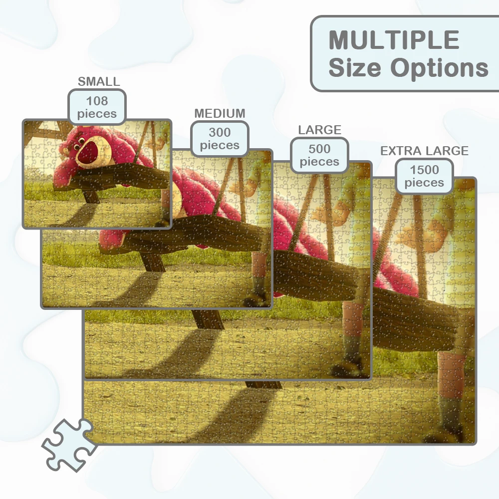 Lotso Oscillazione con corde Puzzle Toy Story Personaggi dei cartoni animati Puzzle per adulti di grandi dimensioni Apprendimento Educazione Divertimento Gioco per famiglie Regalo