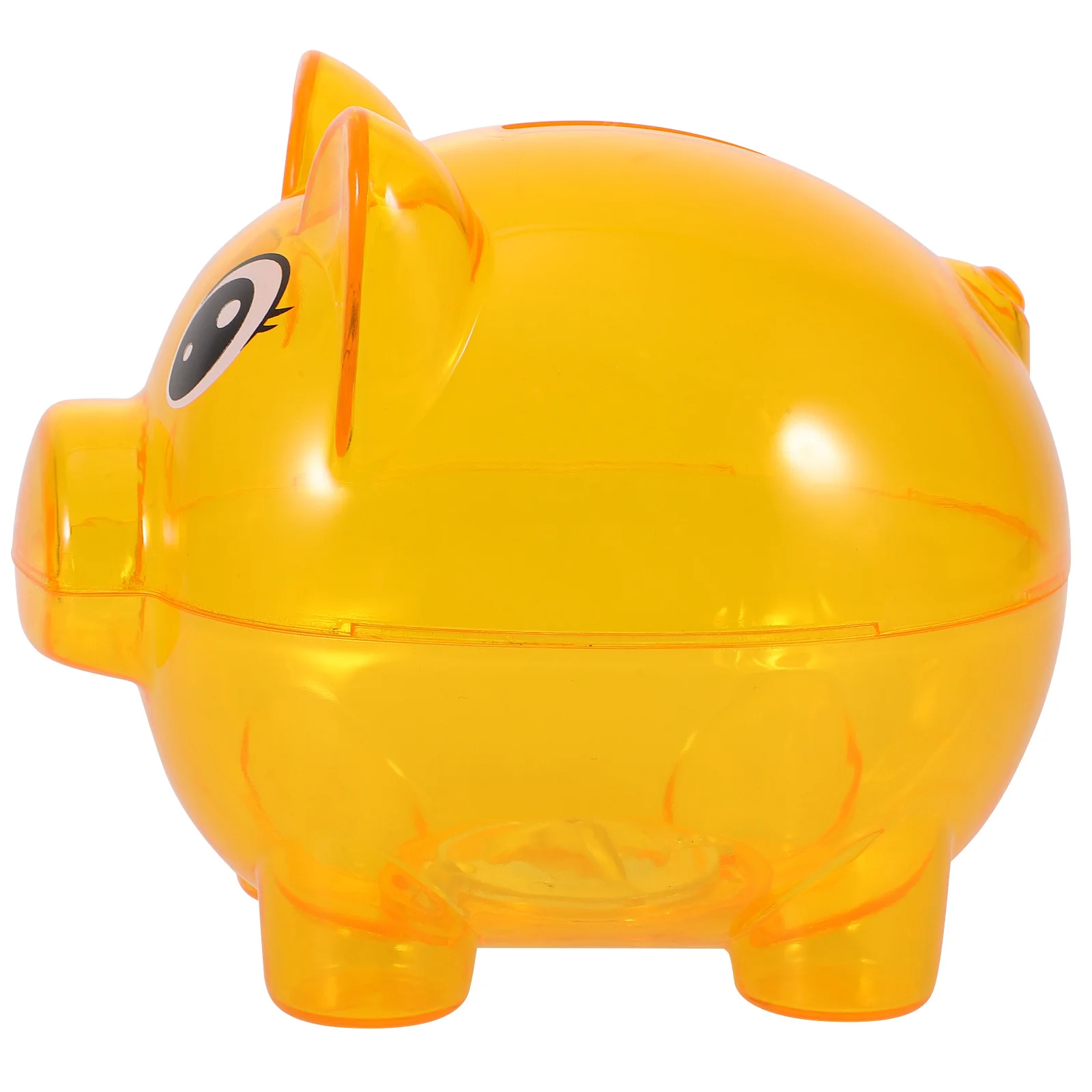 2 قطعة حصالة شفافة على شكل حيوان شفاف للأطفال، جرة توفير على شكل خنزير، هدية عيد ميلاد مثالية للأطفال، صندوق أموال للفتيات