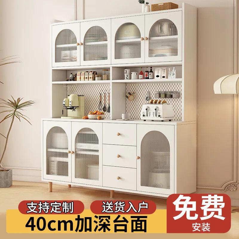 Multi-layer storage cabinet Multifunctional finishing cabinet Wall-to-wall floor locker Kitchen storage locker Locker