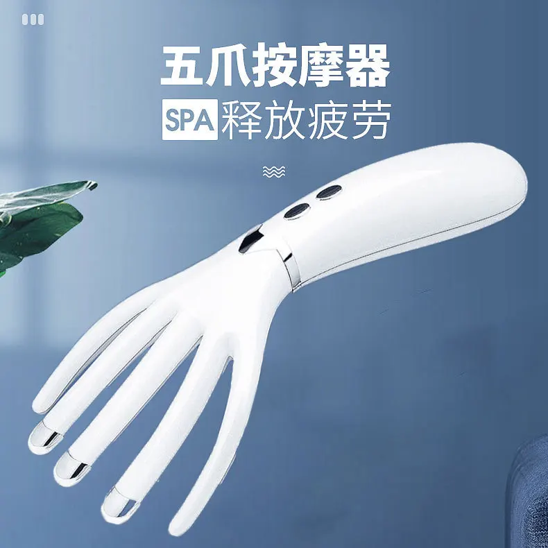 Rechargeable Mini Massager Multifunction Heating Massage Comb Portable Electric Head Massager