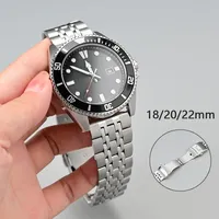 304L Solid Stainless Steel Strap 18mm 20mm 22mm Universal for Tissot Quick Release Watch Band for Seiko for Casio Metal Bracelet