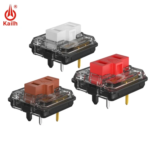 Kailh Choc interruptor de perfil bajo 1350 interruptor de teclado de Chocolate interruptores lineales táctiles teclado mecánico para ordenador portátil