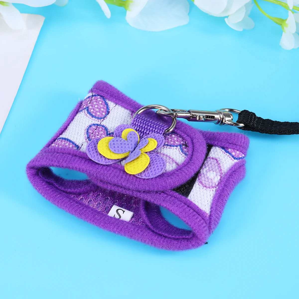 

Small Animal Pet Harness Size S Breathable Comfortable Harness Leash Lightweight Reduces Pulling Jogging Walking Pet