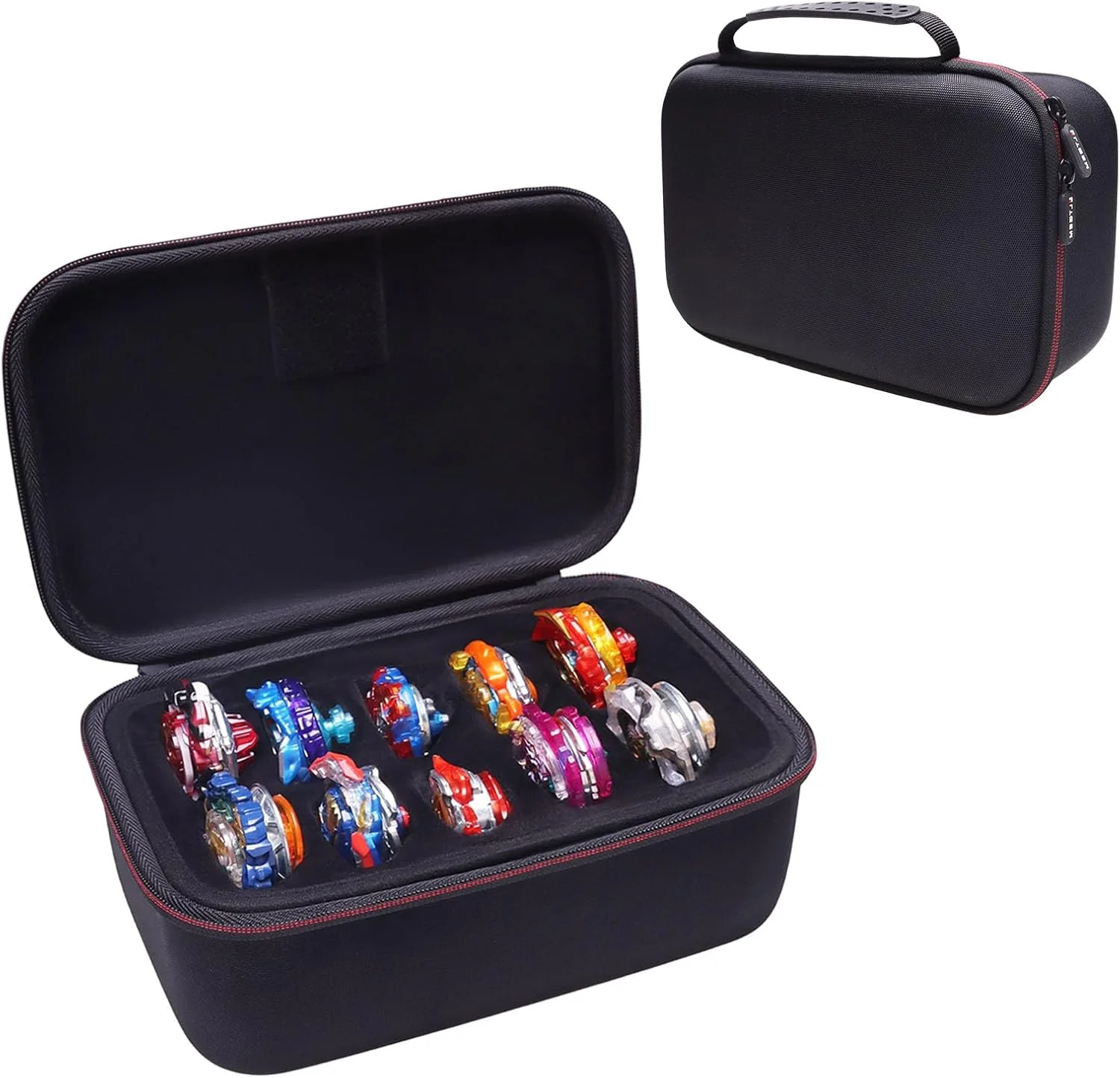 LTGEM Case Compatible with Beyblade X Xtreme Battle/Jurassic World/Buster Dran Set, Launchers and Right-Spinning Tops(Case Only)