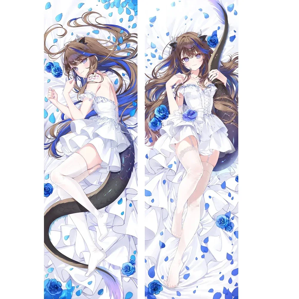 Cartoon VTuber Airi Kanna Body Dakimakura Cover Hugging Fullbody Anime Pillowcase Double-Sided Print Otaku Pillow Cushion Cover