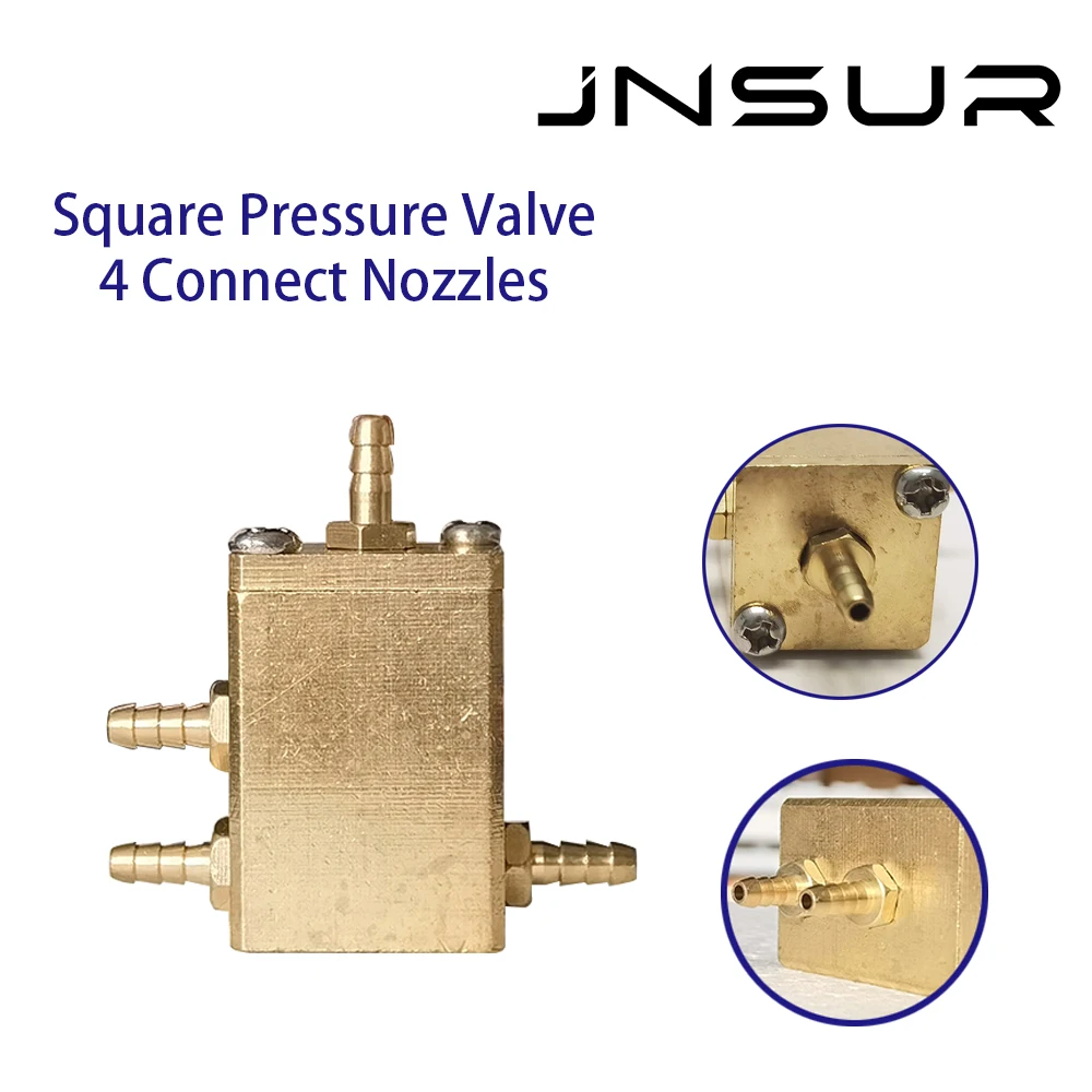 JNSUR 4 Nozzles Dental Unit Pressure Valve Water Exchange Square Switch Customized Regulator Dentistry Instrument Clinic Supply