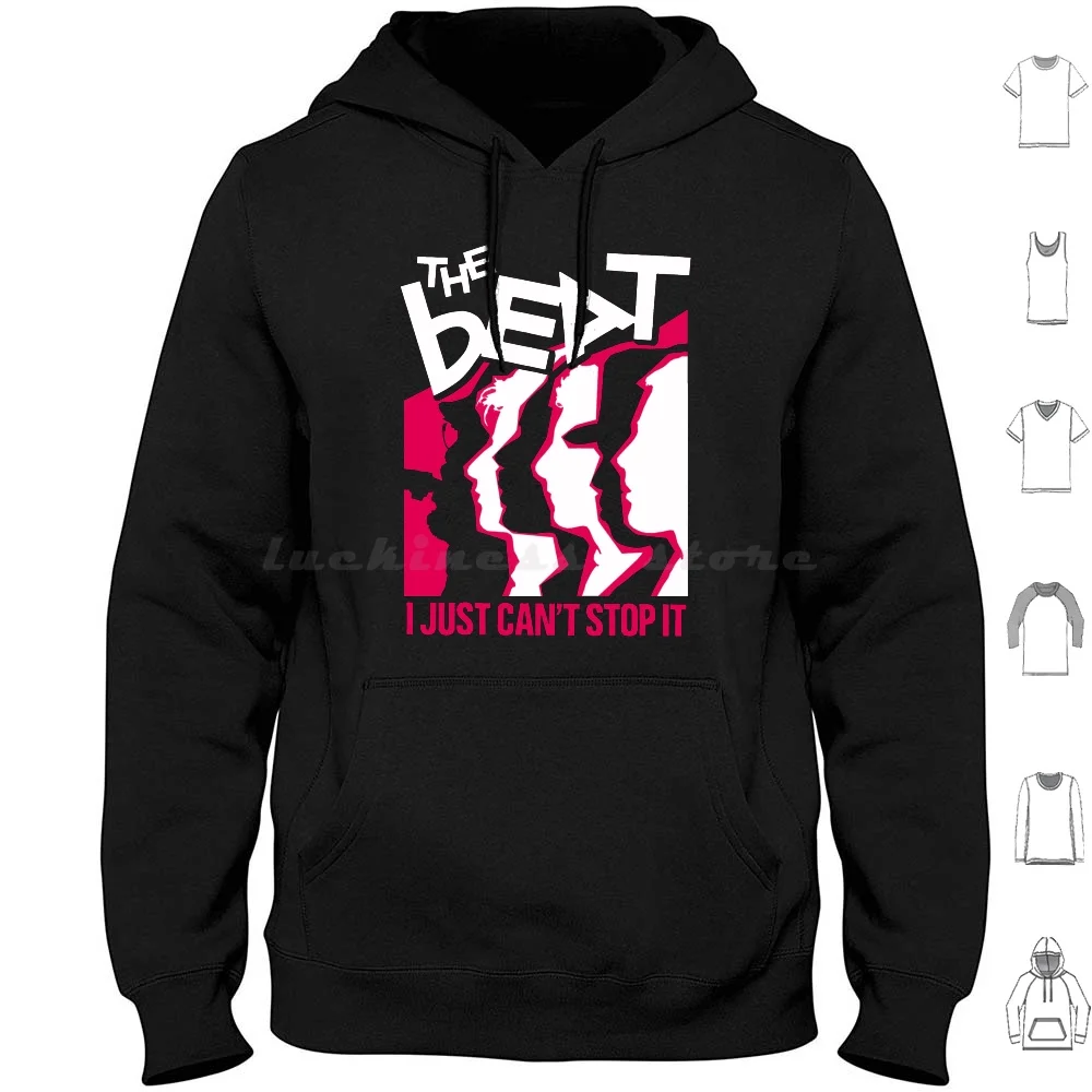 The Beat-The English Beat-I Just Can Stop It Sudadera con capucha de algodón de manga larga Punk Slaughter And The Dogs Cock Sparrer
