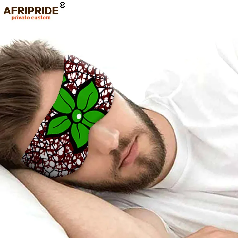 

African Ankara Print Sleeping Mask Eyepatch Eye Cover Cotton Travel Relax Sleeping Aid Eye Patch Shading Eye Mask Wax Batik