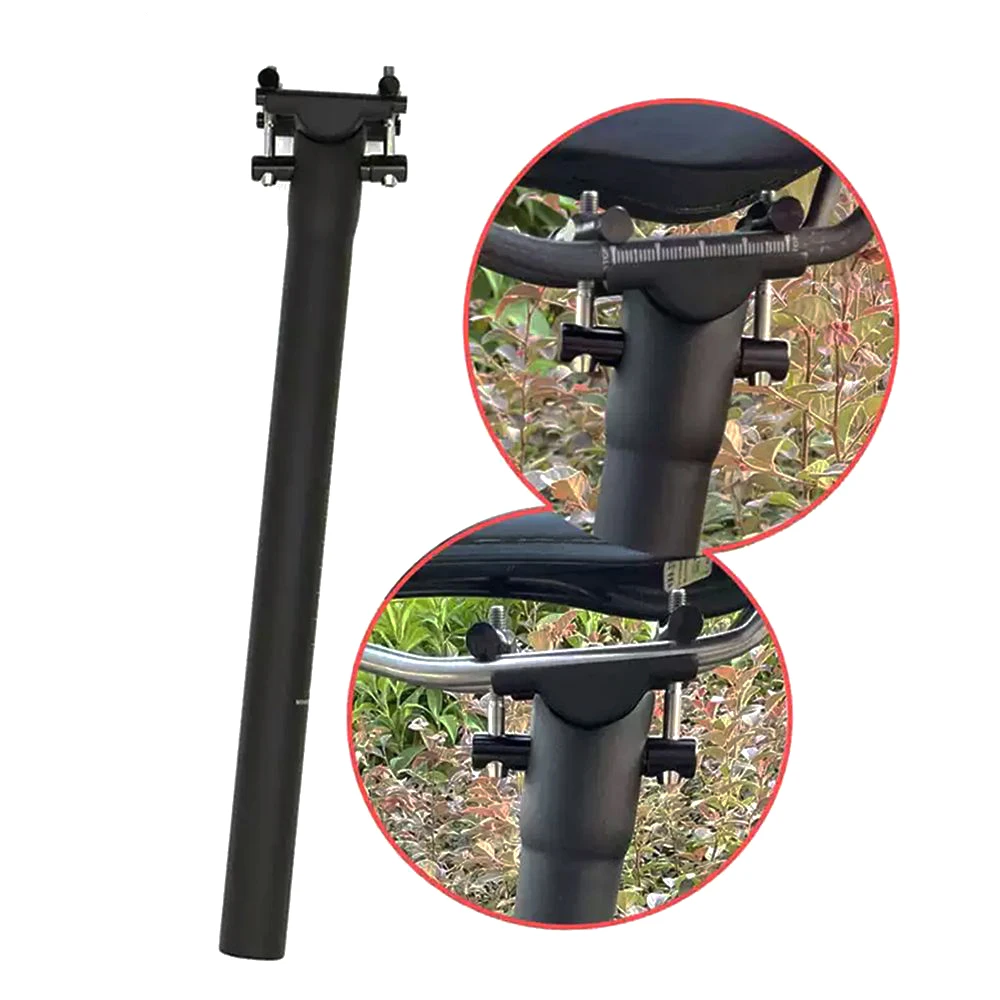 

Black Matte Carbon Fiber Bicycle Seat Post Bike MTB Seatpost Road Bike Seat Tube 27.2/30.8/31.6*350/400mm Titanium Screw