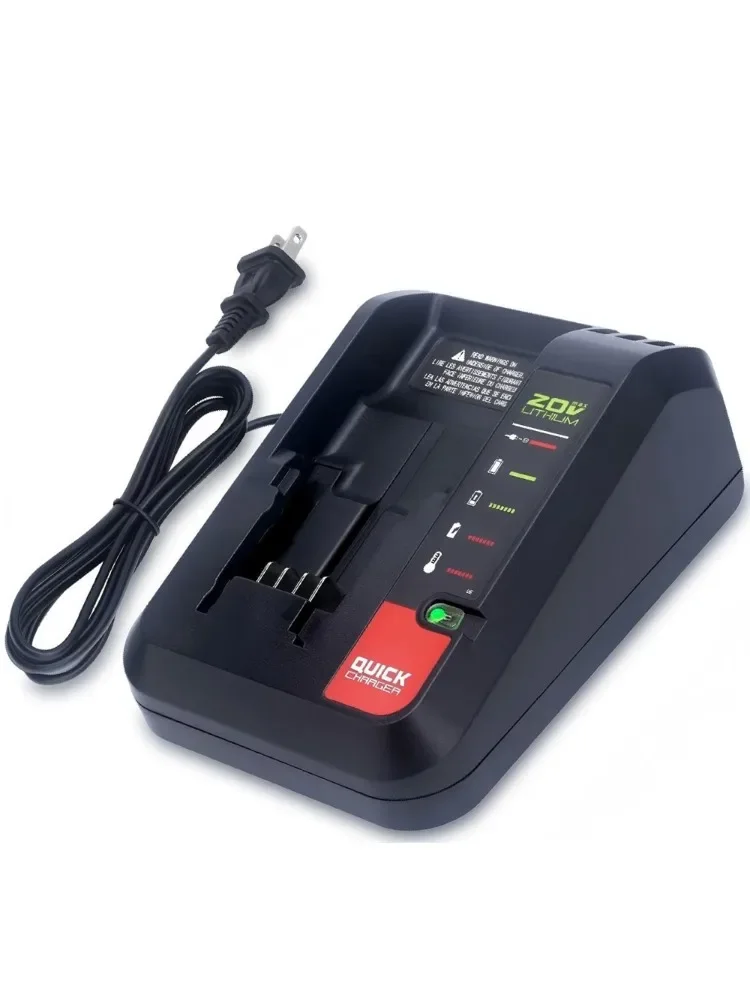 Szybka ładowarka do akumulatorów litowych 20 V do akumulatorów Porter-Cable 20 V MAX do akumulatorów litowych Black & Decker 20 V LBXR2020 PCC680L — zdjęcie produktu 7