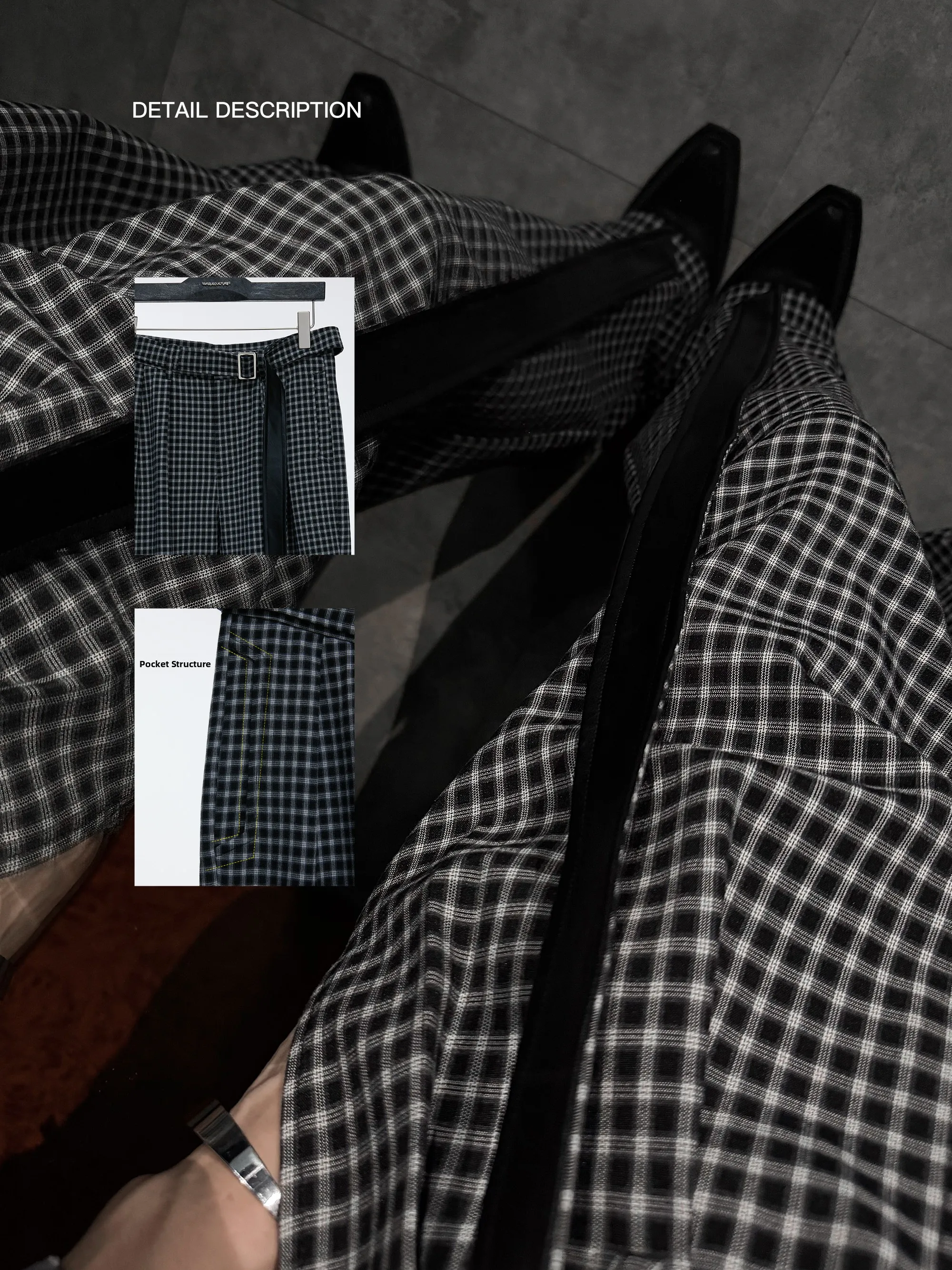 Calças Retro Largas com Cintur - Tailored Trouser Wide avaliação e preço