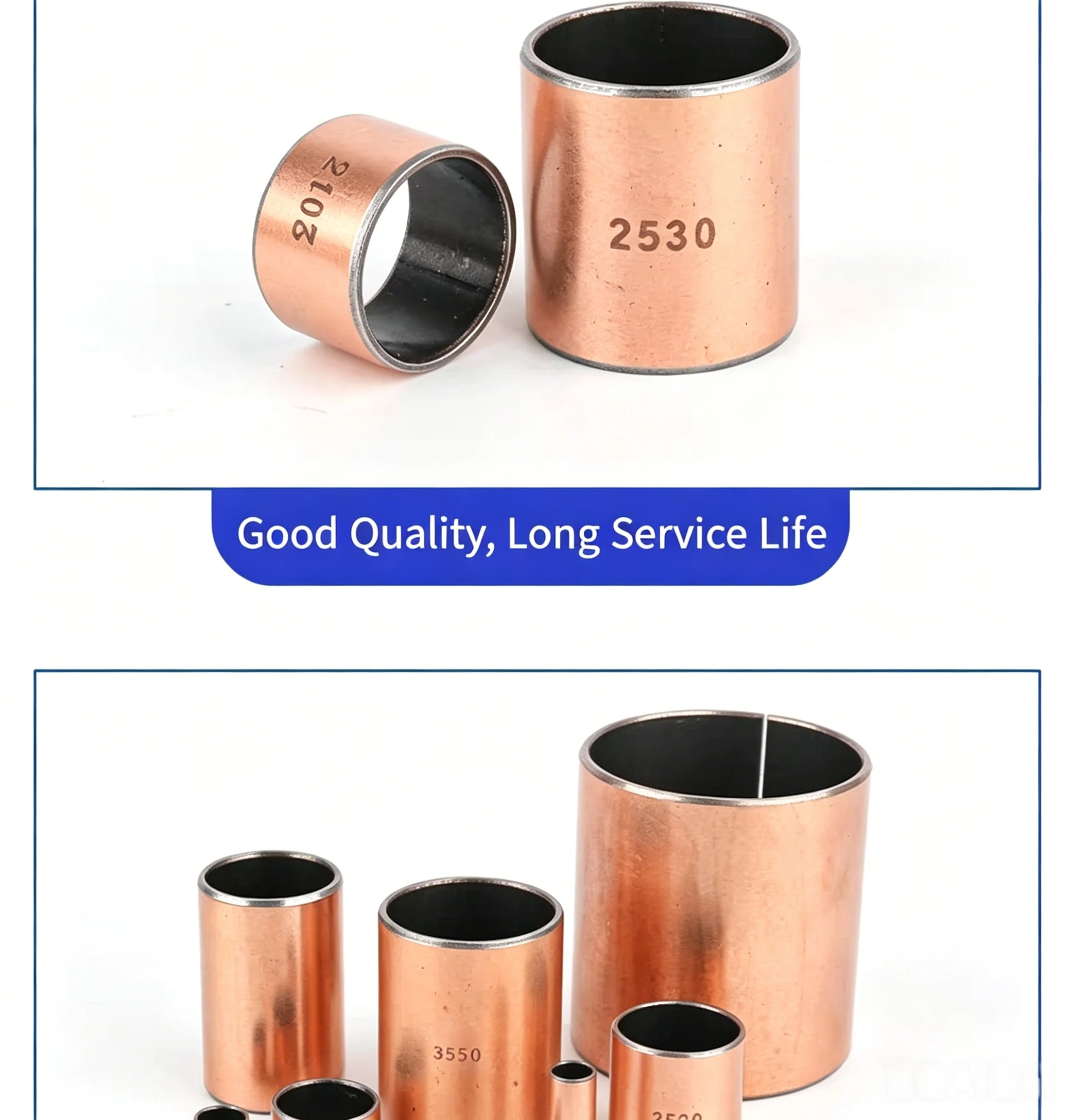 SF-1 oil-free self-lubricating DU composite bearing copper sleeve bearing wear-resistant  inner diameter22 24 25 27 28 30 32mm