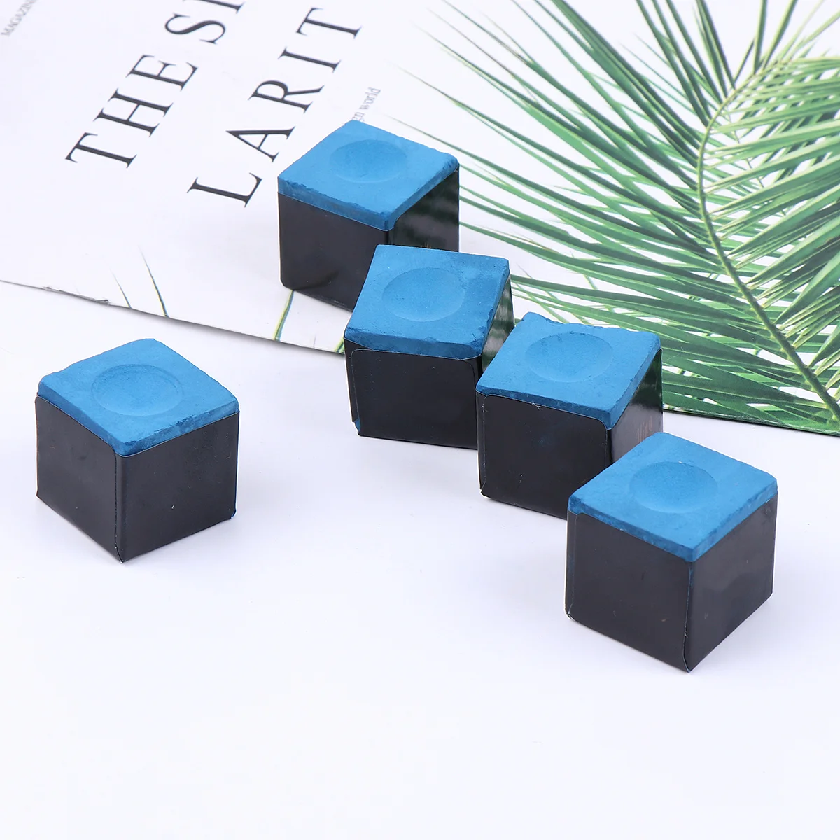 

12Pcs Billiards Parts Chalk Premium Quality Long-Lasting Portable Storage Box Included for Smooth Gameplay Experience Sky-Blue 1