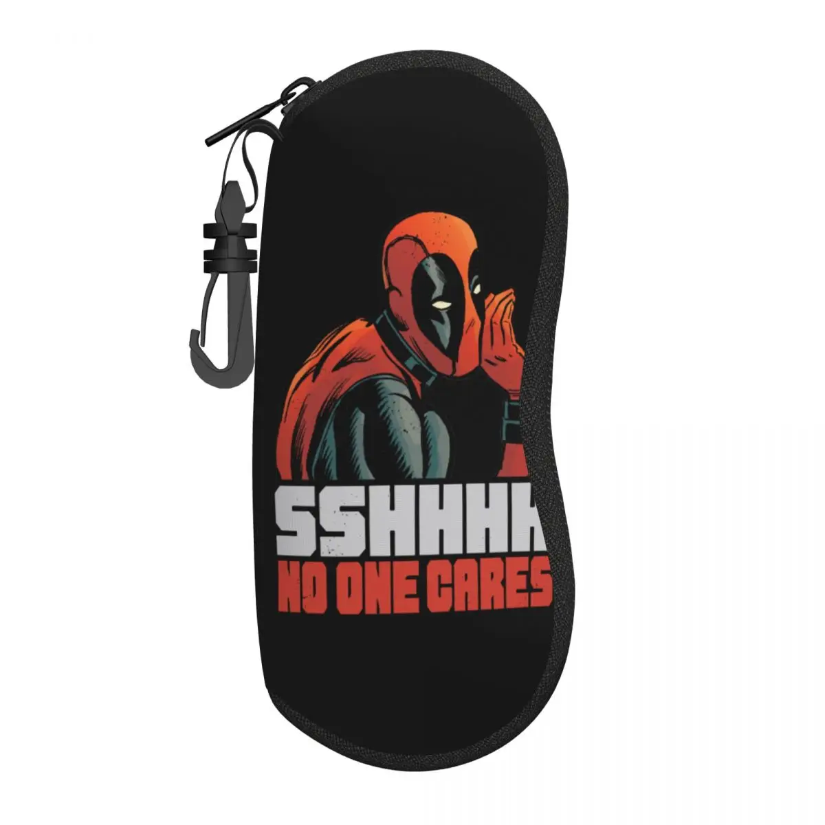 Deadpool SHHH No One Cares Whisper Glasses Case Convenient Box Glasses Protector Protector Eyeglasses Box