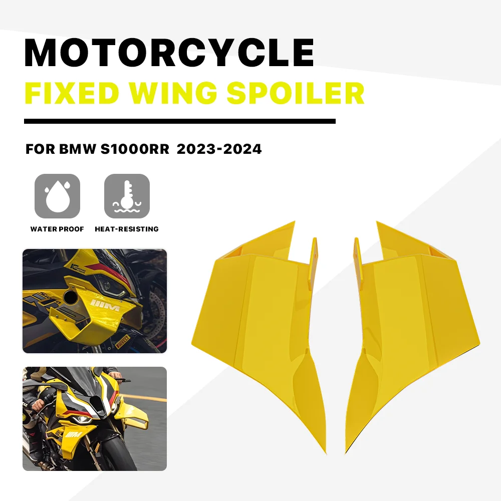 

For BMW S1000RR M1000 R 2023 2024 NEW Fairing Fixed Wing S1000 R M1000R Spoiler Winglet Windshield Wing Front Aerodynamic