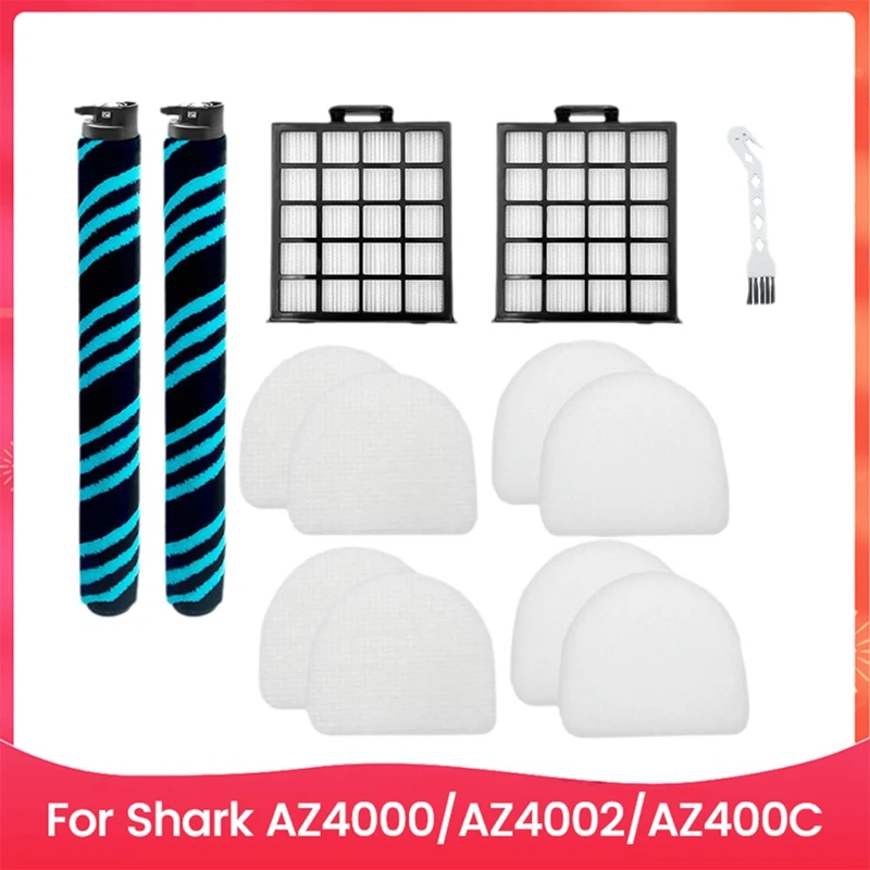 9PCS Vacuum Brush And Filter Accessories Set For Shark AZ4000 AZ4002 AZ400C Vacuum Cleaner Accessories Replacement Parts