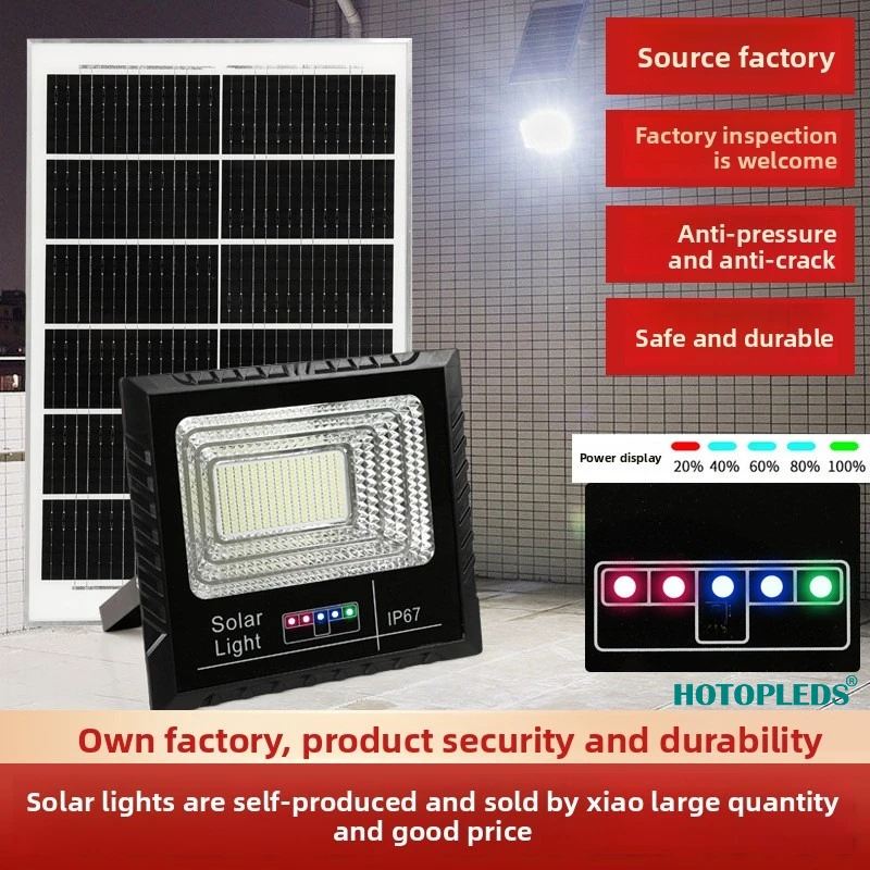 

Digital Solar Flood Light South East Asia LED Garden Lighting High Power Road Solar Light