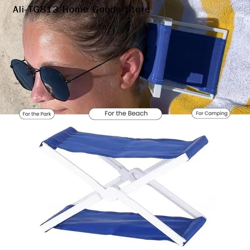 Outdoor Furniture Pillows - [TG813]หมอนแคมป์ปิ้งกันน้ำ รองรับคอตามหลักสรีรศาสตร์ หมอนพับได้ขนาดกะทัดรัด อุปกรณ์ชายหาดสำหรับผู้ใหญ่ เด็ก ใช้ได้ทั้งในร่มและกลางแจ้ง