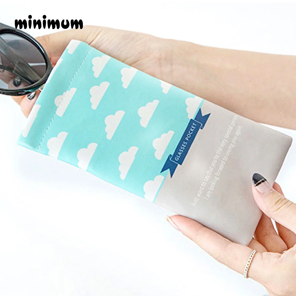 Soft Durable PU Leather Glasses Case Portable Sunglasses Eyeglasses Storage Holder Eyewear Glasses Pouch with Gift Customized