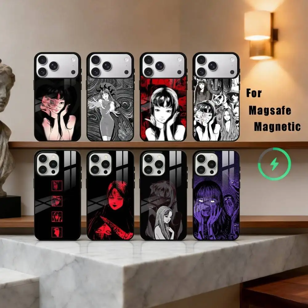

Movie H-Horror T-Tomie-E Phone Case For iPhone17,16,15,14,13,12,11 Plus,Pro Max Magnetic For Magsafe Wireless Charging