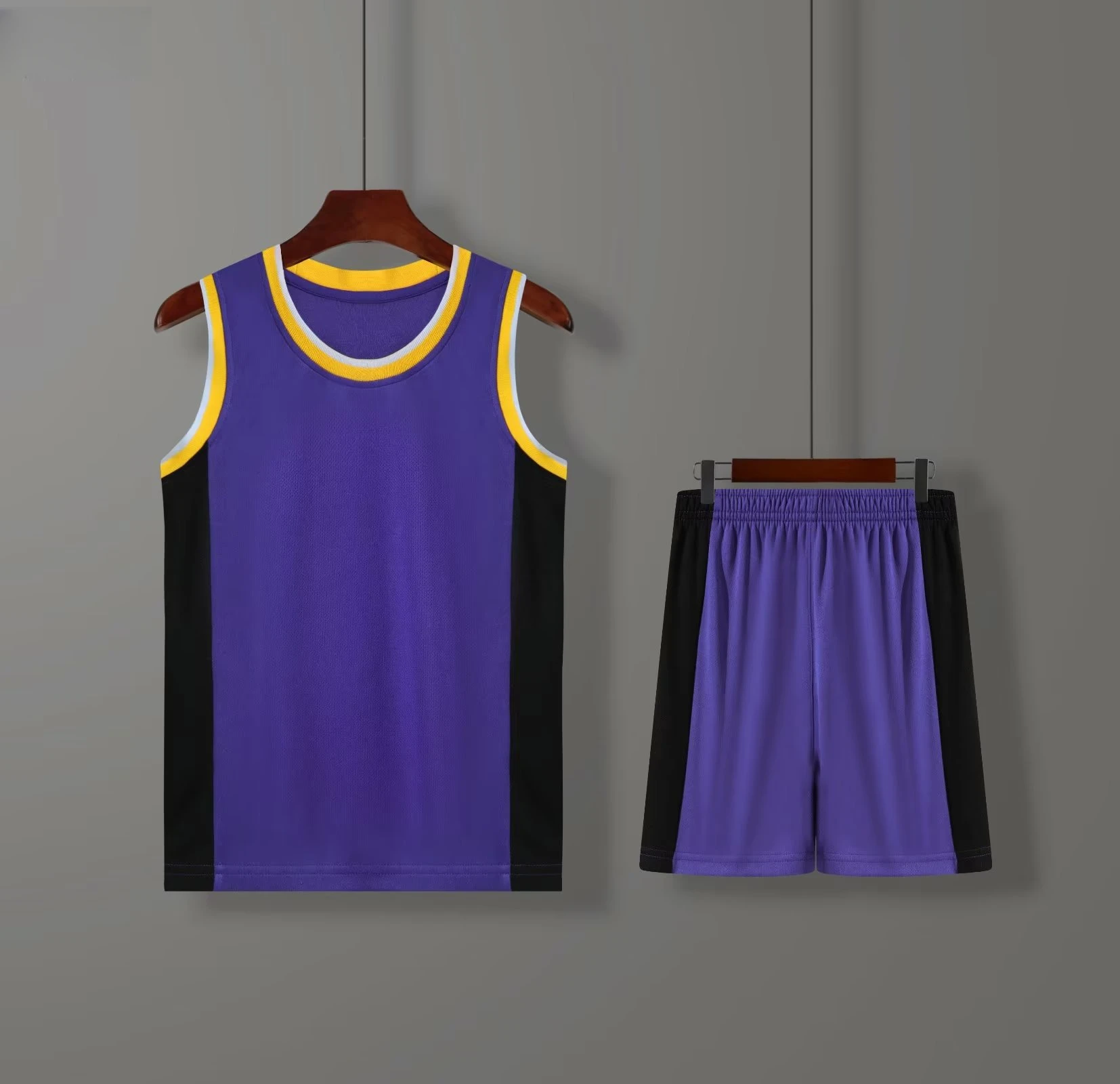 Men's Jersey Set Customized Team Logo Football Suit Personalized Printed Boys' Quick-dry Sports Suit Breathable Vest And Shorts