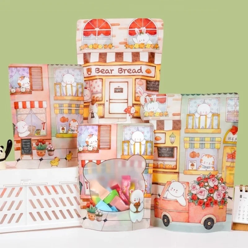 StoBag 50/100pcs Cartoon Food Packaging Bags Child Cute Stand Up Candy Snack Cookies Storage Kids Plastic Self-sealing Pouches - Image 2