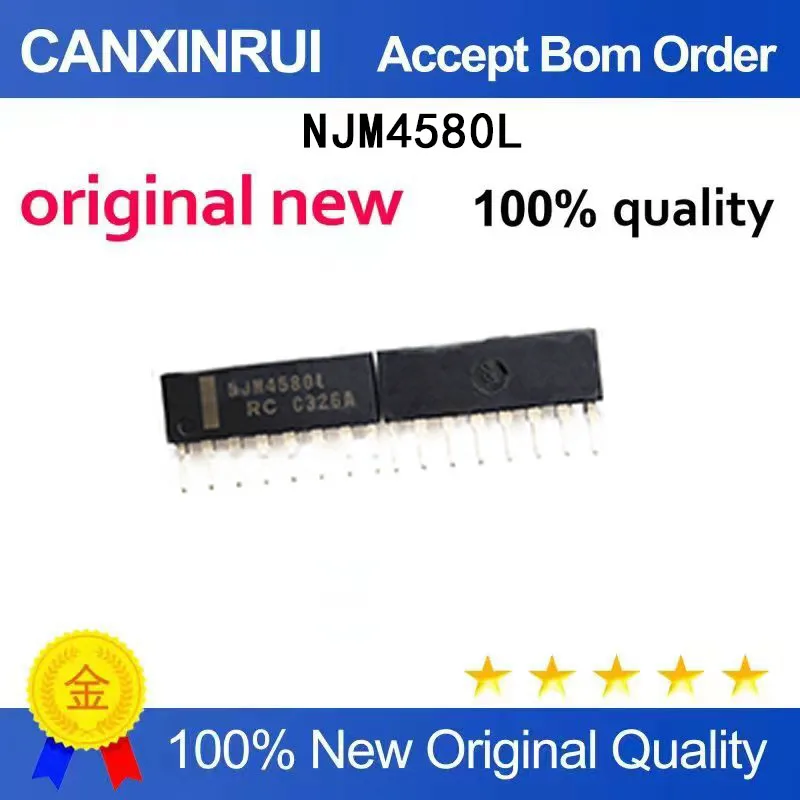 (5-100 Pieces) Brand new original NJM4580L audio amplifier SIP-8 spot chip IC